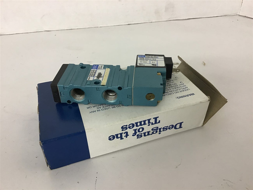 Mac 52A-11-5OA-OM-DDAJ-1KA Solenoid Valve 120 PSI DMB-DDAJ-1KA 24 VDC 5.4 Watts
