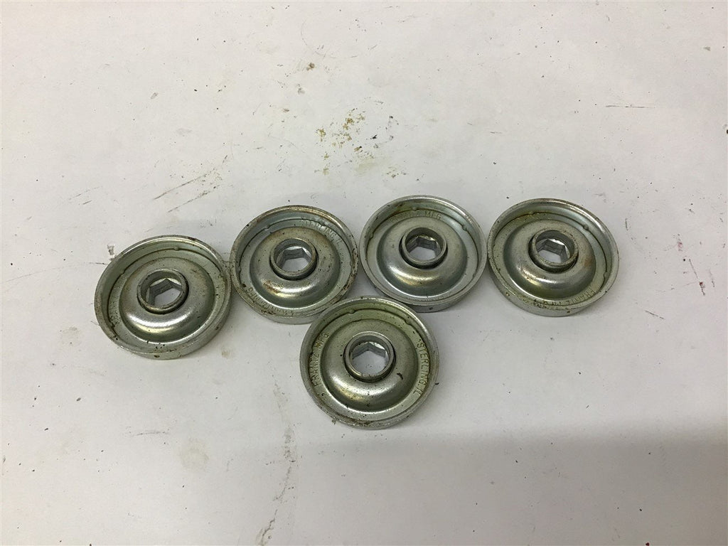 Conveyor Roller Bearing 7/169" Hex x 7/8" OD lot of 5