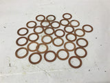 Copper Bushing 1 3/8" x 1" x ..063" Thick Lot of 30