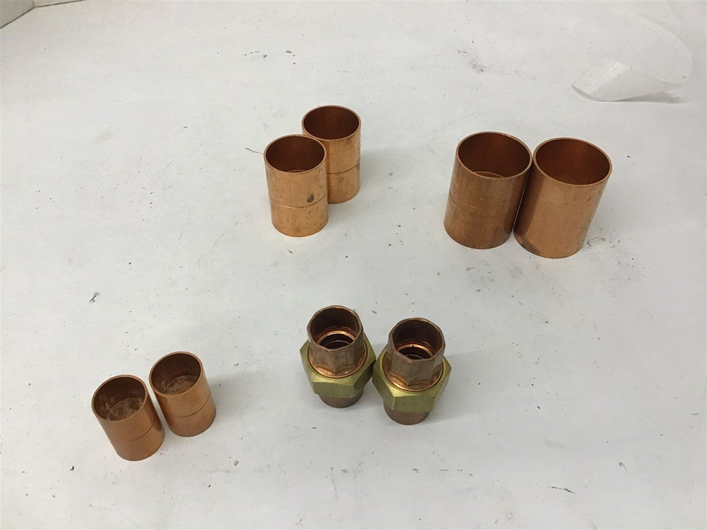 Copper Fittings Assorted Lot of 8