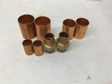 Copper Fittings Assorted Lot of 8