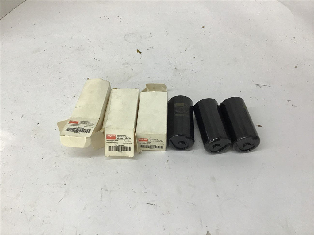 Dayton 2MDR2 Capacitor 130-156 MFD 110-125 Vac Lot of 3