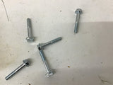 M8-1.25 x 50mm Zinc Finish DIN 6921 Class 8.8 Hex Flange Bolt lot of 50