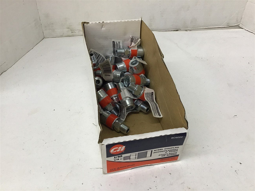 CH BC6022 Steel Coupler 1/4" lot of 21