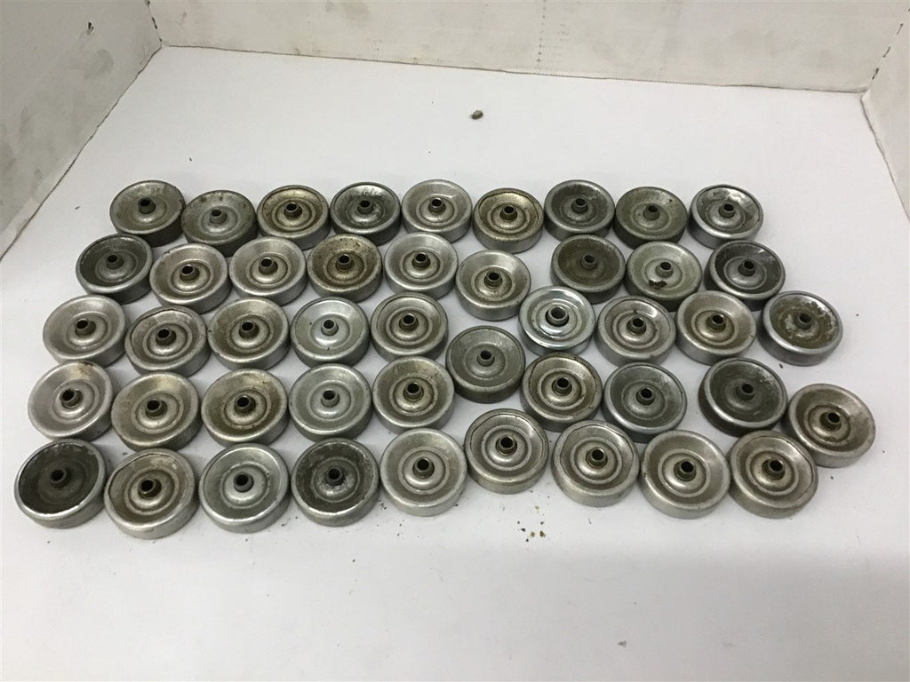 Conveyor Rollers 1 15/16" OD x 1/4" ID x 5/8" Width lot of 45