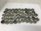 Conveyor Rollers 1 15/16" OD x 1/4" ID x 5/8" Width lot of 45
