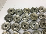 Conveyor Rollers 1 15/16" OD x 1/4" ID x 5/8" Width lot of 45