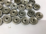 Conveyor Rollers 1 15/16" OD x 1/4" ID x 5/8" Width lot of 45