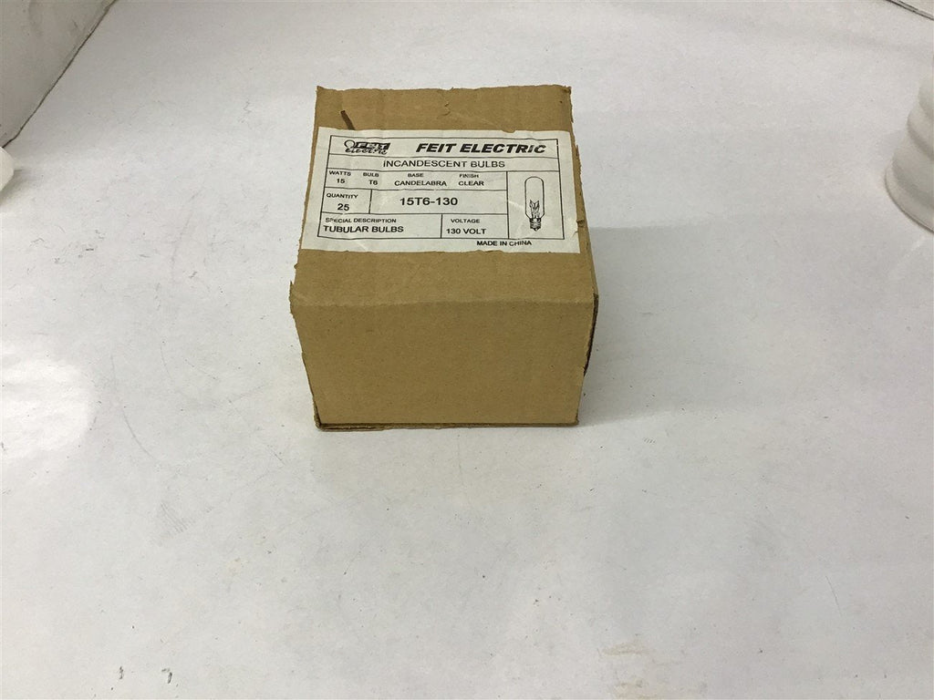 Feit Electric 2.875-in T6 Soft White Dimmable Model #BP15 Light Bulbs Lot of 25