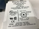 Macromatic TR-51922-16 Time Delay Relay 120 VAC/DC Input