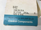 Potter And Brumfield GMINI2A 12 Pos .25 Amp 120 Vac Relay
