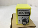 Macromatic SS80522-01 120V 10A Time Delay Realy 10 Amps 120 V .03-1 Sec