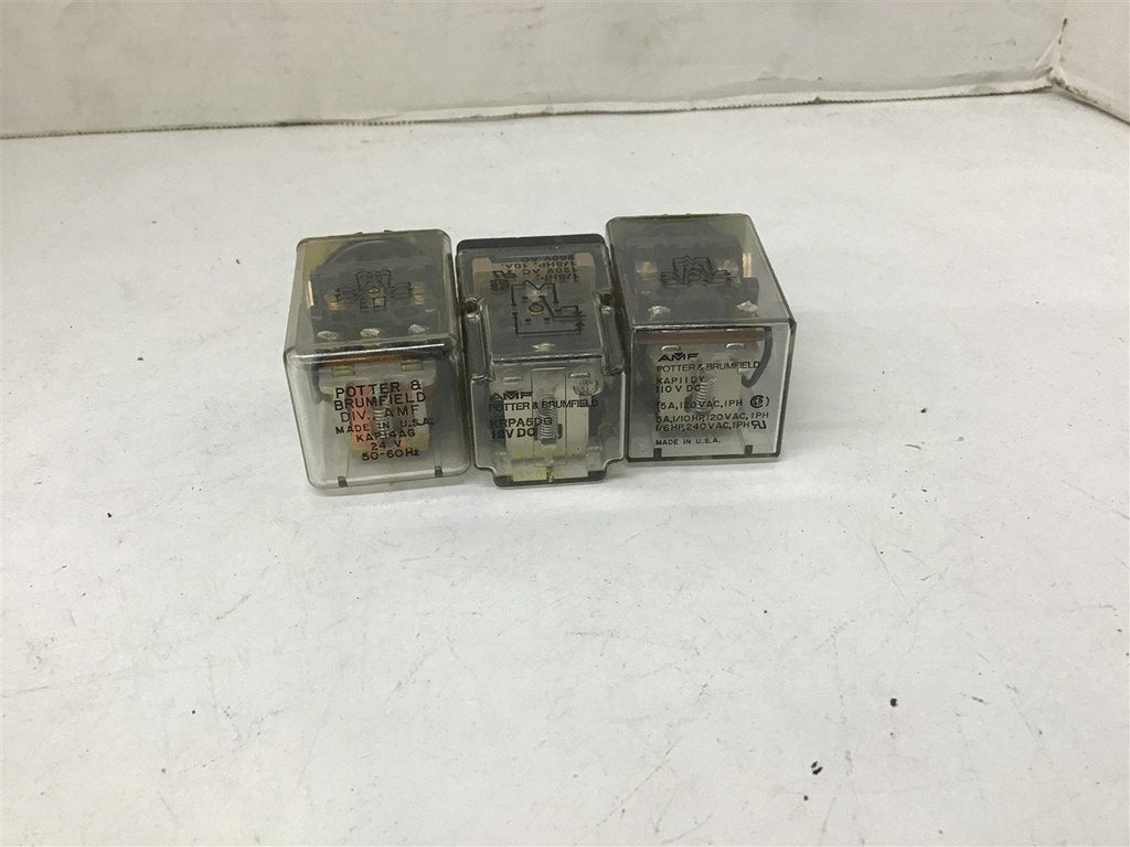 Assorted Lot of Potter and Brumfield Relay Lot of 3