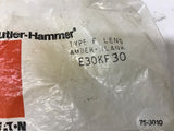 Cutler Hammer E30KF30 Amber Lens Cover - Lot Of 3