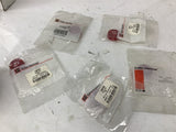 Cutler Hammer 10250TER Cap Lens Red Lot Of 5