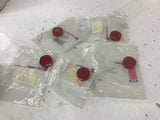 Cutler Hammer 10250TER Cap Lens Red Lot Of 5