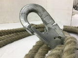 Rope With Hook Clips 22ft x 5/8"