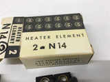 Allen-Bradley N14 Overload Heater Element Lot Of 4