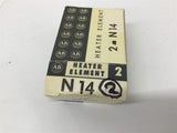 Allen-Bradley N14 Overload Heater Element Lot Of 4