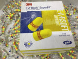 3M E-A-Rsoft Super Fit Uncorded Earplugs Lot Of 200 Pairs