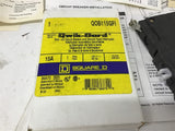Square D QO115GFI 1 Pole 15 Amp Ground Fault Circuit Breaker