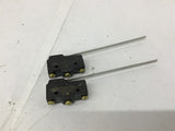 Honeywell BZ-2RW863-A2 Micro Switch 6" Lever Lot Of 2