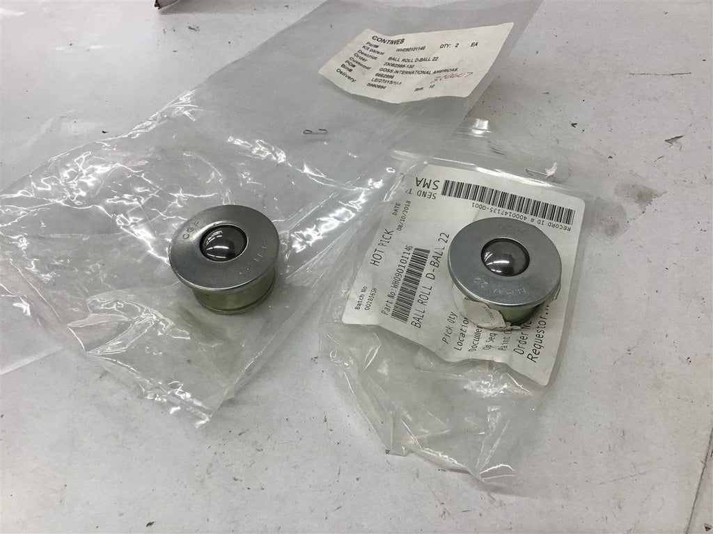 Contiweb WH-090101146 22 Steel Roller Ball 137 DAN Lot Of 2