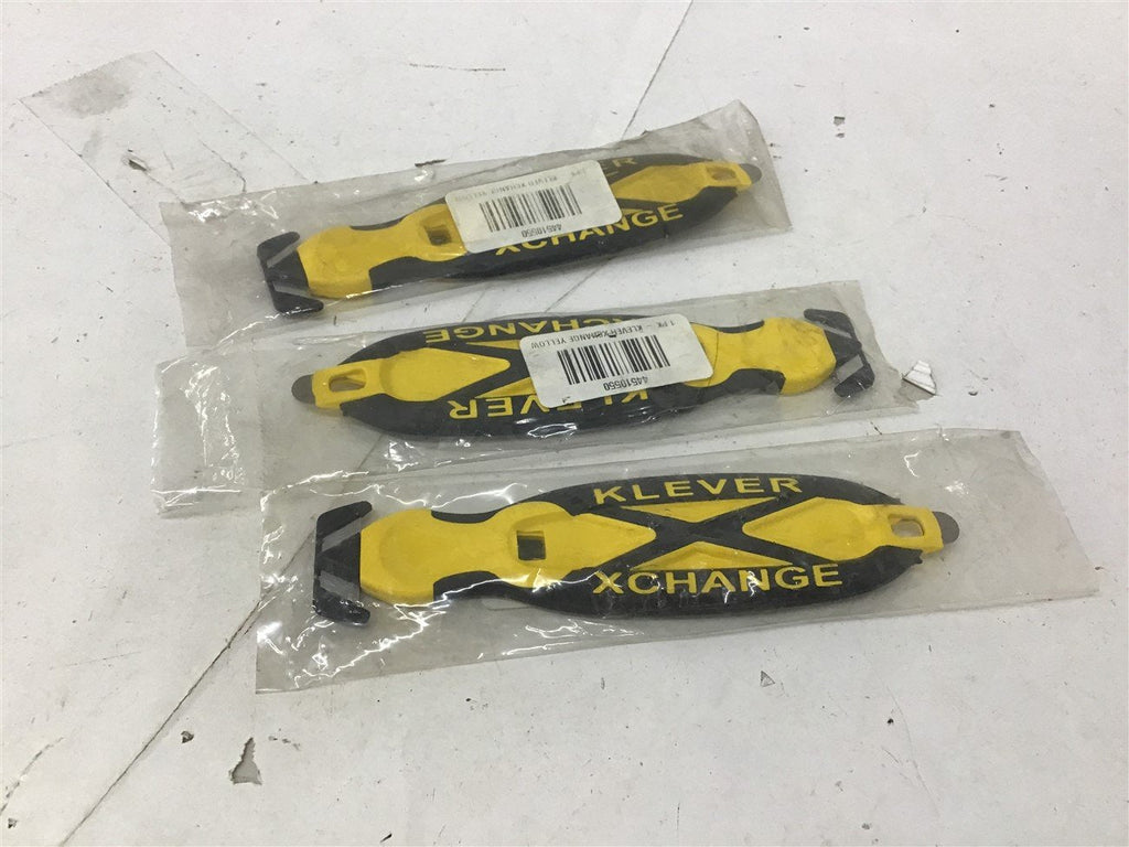 Uline Deluxe Klever X Change Dual Sided Yellow Lot Of 3