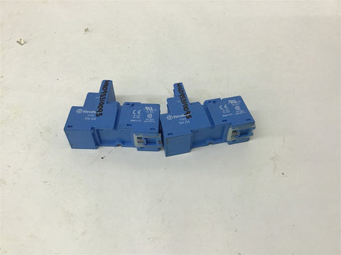 Finder Type 94.04 14 Pin 10 A 250V Relay Socket Lot Of 2