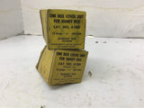 Federal Pacific Electric Company One Box Cover Unit For Handy Box A100 Lot Of 2