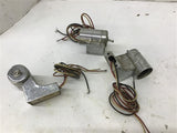 Leviton Lamp Sockets With Base And Switch Lot Of 3