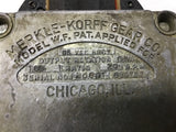 Merkle Korff 115VAC 60CY 20RPM Output 166:1 Ratio