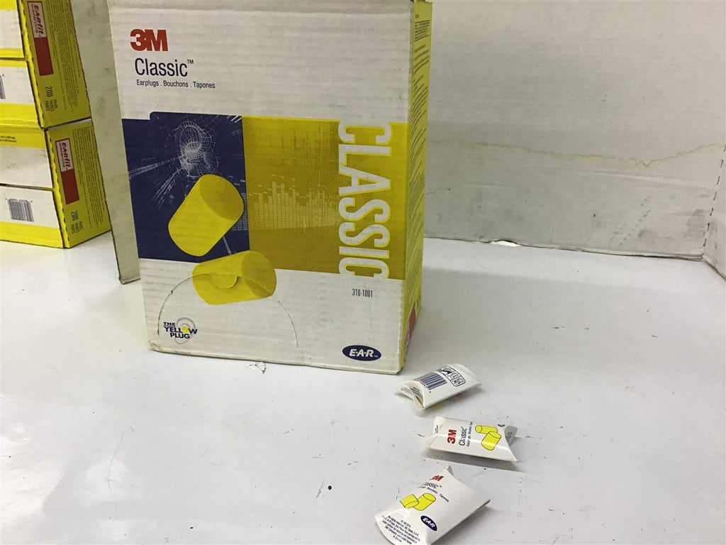 3M Classic 200 Pairs Uncorded 29 Decibels Ear Plugs Lot Of 200 Pairs