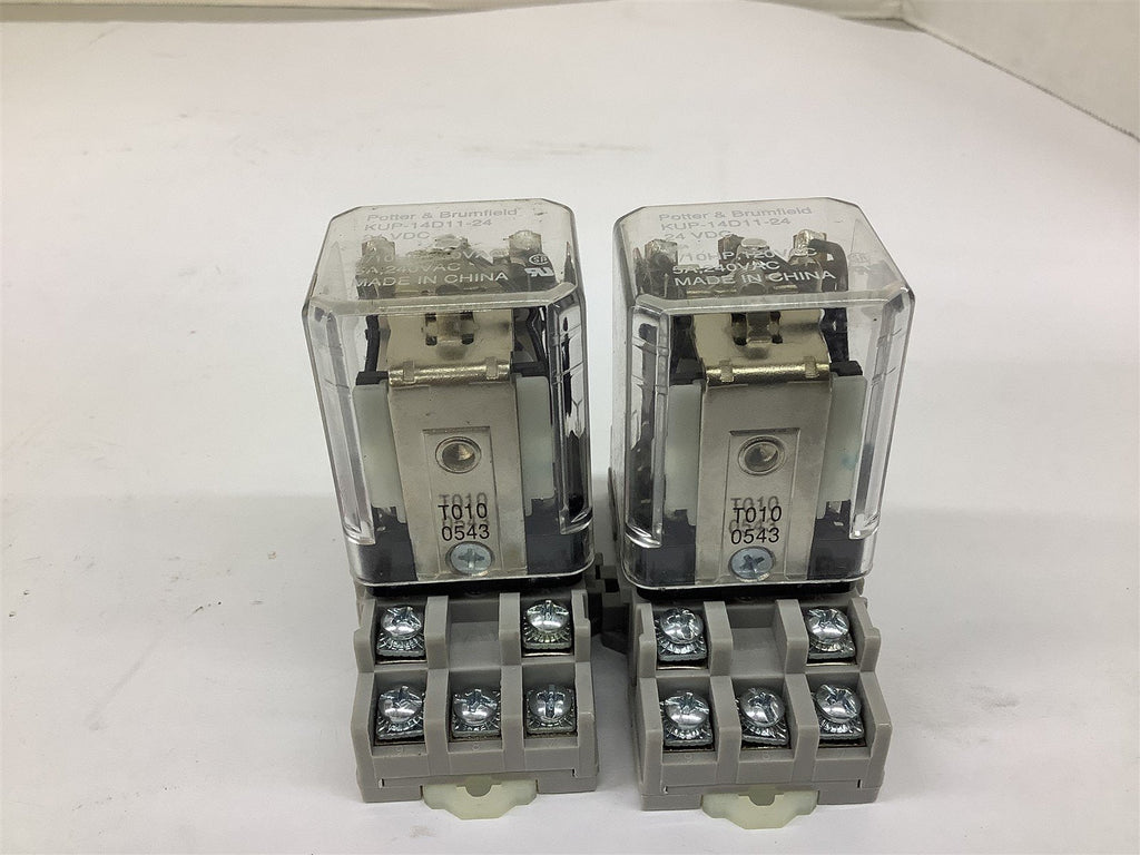 Potter & Brumfield KUP-14D11-24 24VDC 1/10HP 120VAC 5A 240VAC