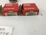 Fafnir 2004PPG Single Row Ball Bearing Lot Of 2