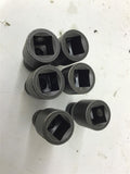 3/8" Square Drive Adaptor To 1/4" Allen With Compression Ring Lot Of 6