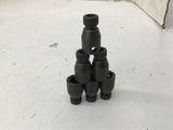 3/8" Square Drive Adaptor To 1/4" Allen With Compression Ring Lot Of 6
