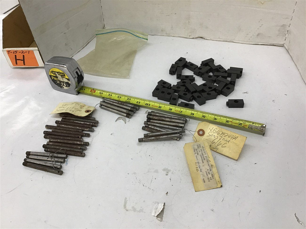 Small Metal Rods and Metal Blocks Lot Of 77