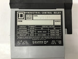 Square D 8501 XO-80 AC Control Relay Coil Rating 120-60/110-50