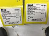 Hubbell HBL2611 30A 125V 2 Pole 3 Wire Twist lock Plug Lot Of 2