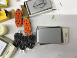 Assorted Lot Of Various Electric Plugs Switches Outlet Covers Lot Of 13