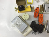 Assorted Lot Of Various Electric Plugs Switches Outlet Covers Lot Of 13