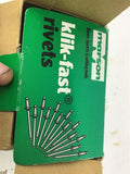 Klik Fast SSB4-6S 1/8" Button Head Rivet Lot Of 300