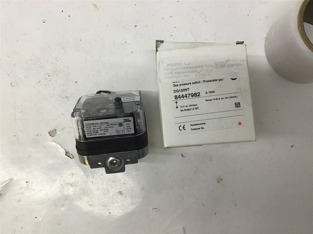 Gas Druckwachter DG150NT 12-60 In WC Range 8.5PSI