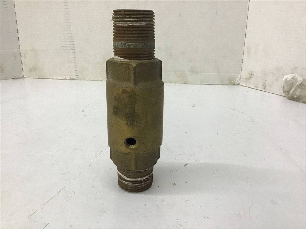 Simmons Inline Check Valve 1"