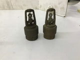 1" Foot Valve Lot Of 2
