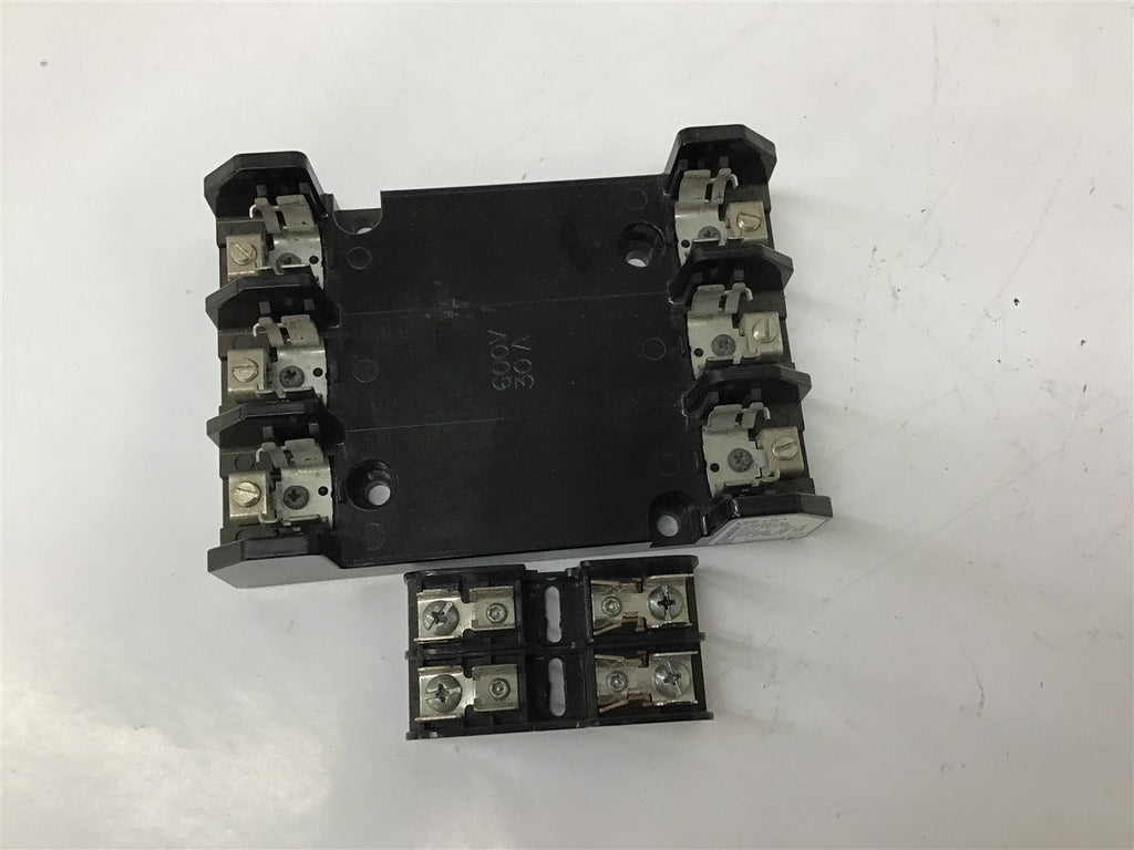 Fuse Block 30 Amp 600 Volt Assorted Lot Of 2