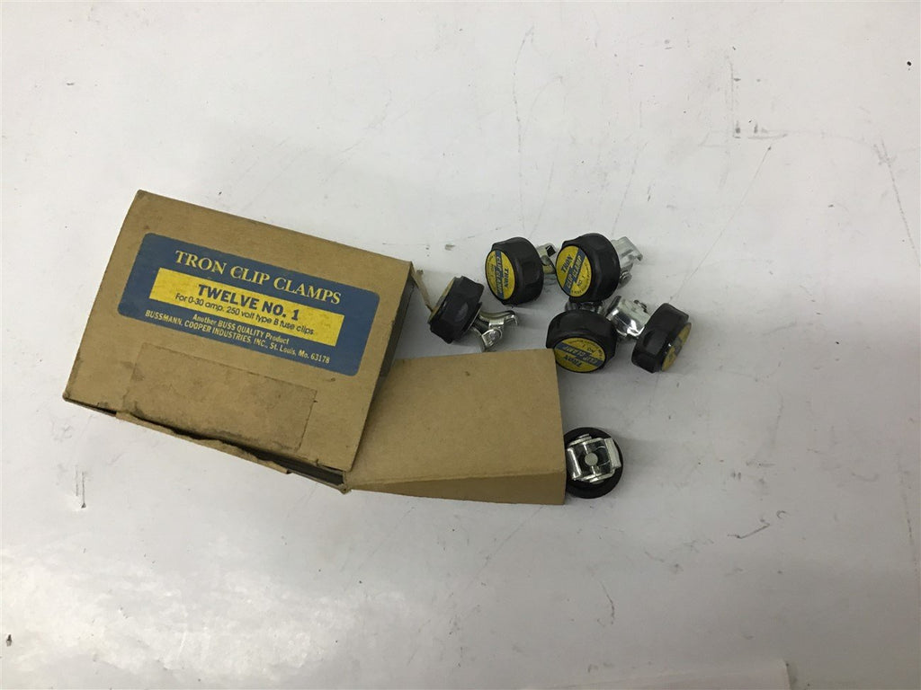 Buss Tron Clip Clamps No.1 Lot Of 6