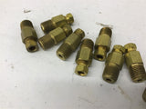 Pneumatic Fittings 1/4" Hex Nipple Lot Of 11