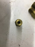 Pneumatic Fittings 1/4" Hex Nipple Lot Of 11
